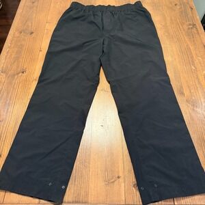 ZERO RESTRICTION Mens Packable Waterproof Golf Pants Rain Pull On Black XL